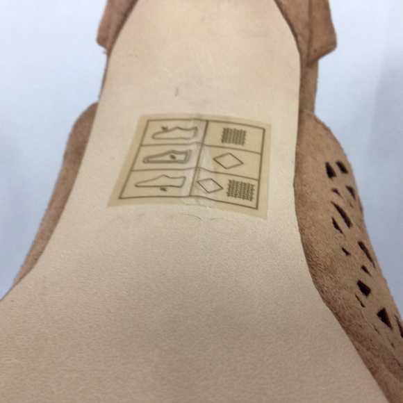 Aldo Light Brown Suede Platform Stiletto Heels, 9 - Picture 6 of 9